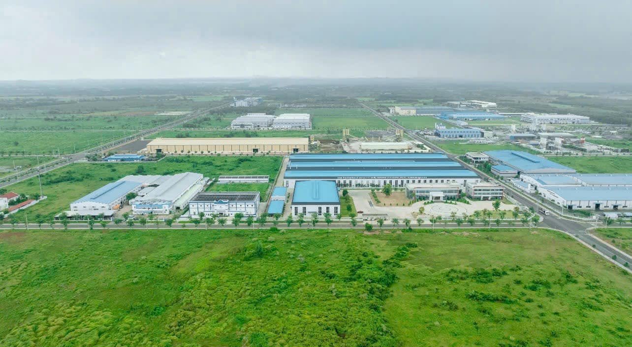 Aerial view across the Dat Do I industrial manufacturing estate